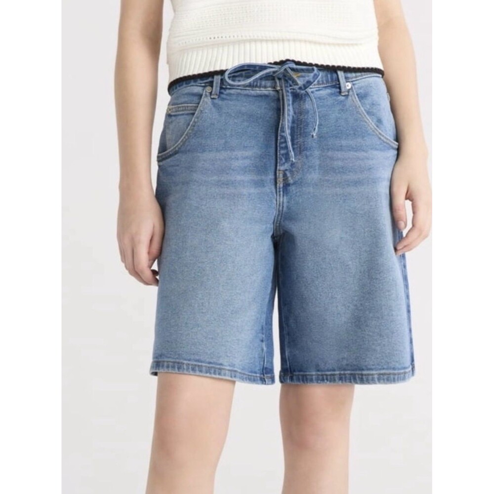 Free Assembly Bermuda Jean Short with Belt